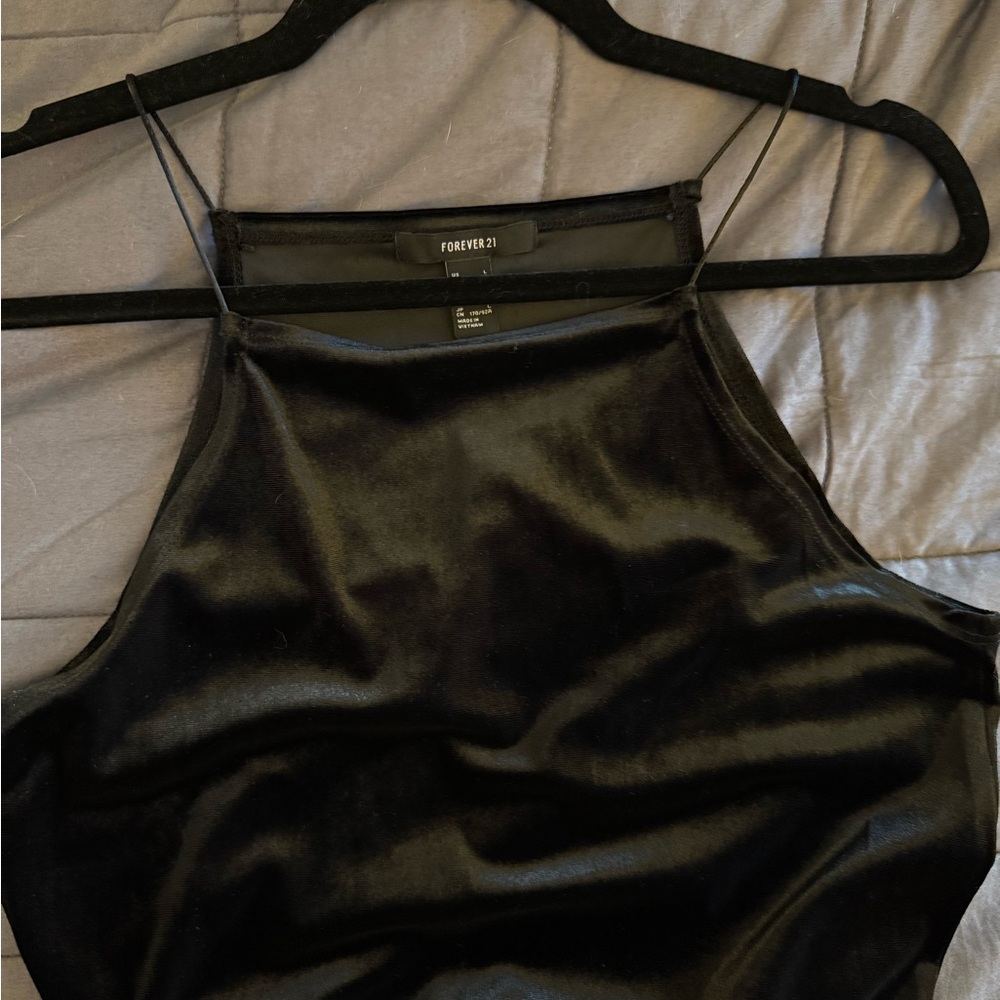Forever 21 Black Velvet Cami
